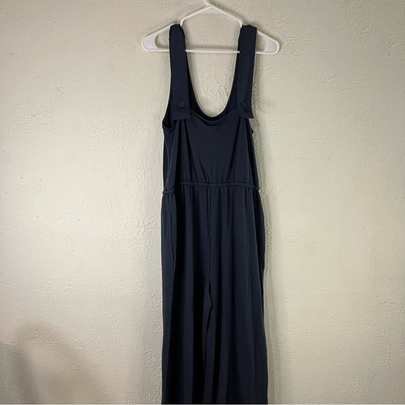 Barefoot Dreams Malibu Collection Luxe Collection Wide Leg Jumpsuit in Indigo - Picture 8 of 13